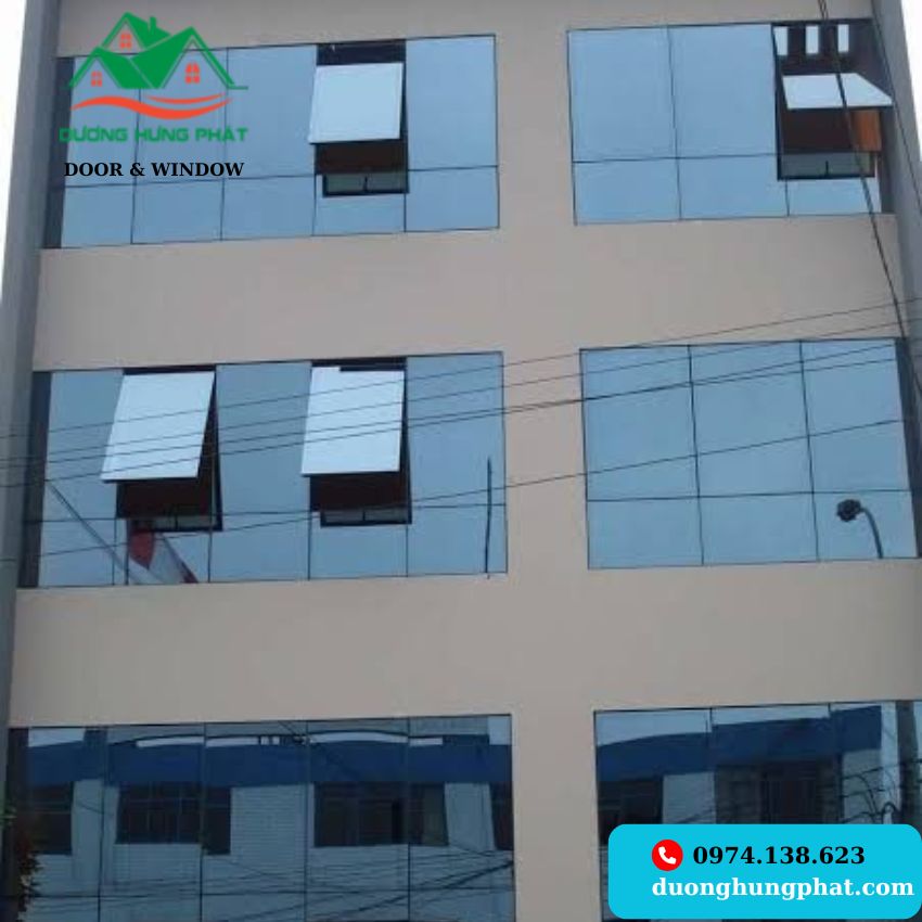 thi công mặt dựng kính phản quang giá rẻ tại TP.HCM